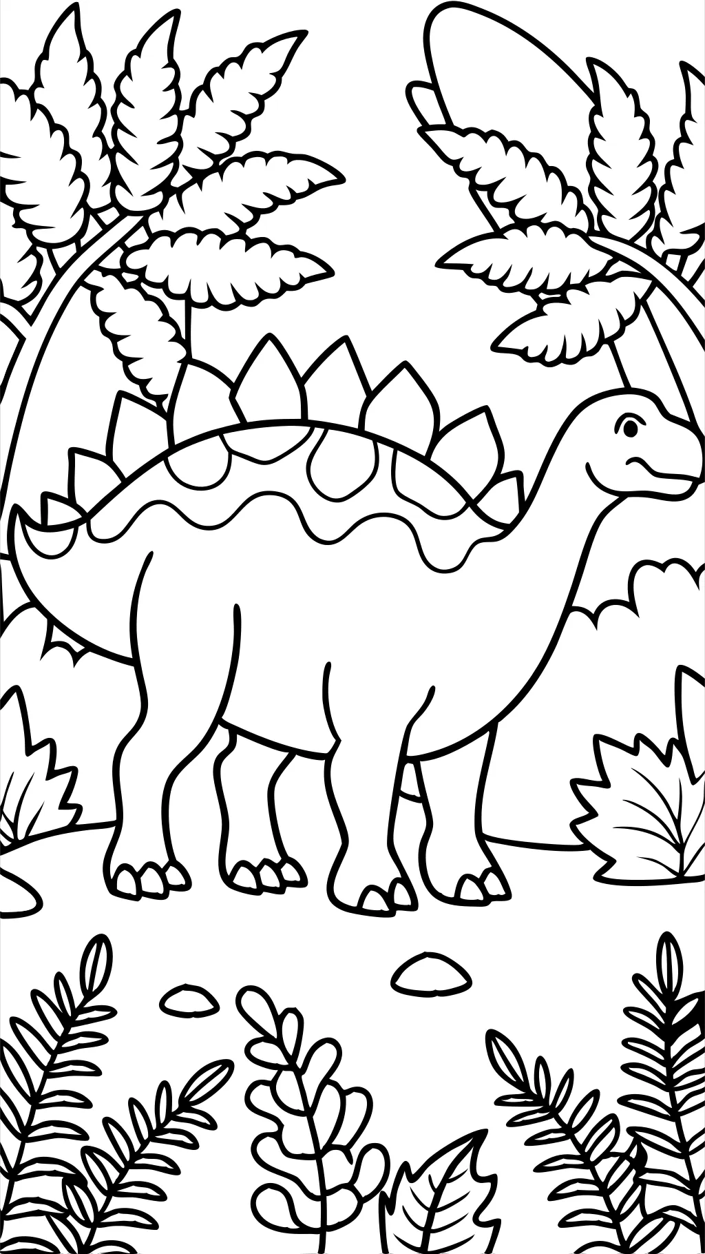 coloriage stegosaurus